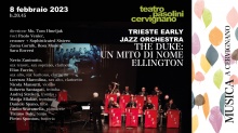 La Trieste Early Jazz Orchestra  al Teatro Pasolini l'8 febbraio con "The Duke: un mito di nome Ellington"
